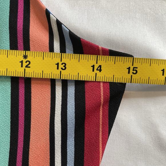 Candies‎ Women's Striped Halter Hi Low Maxi Dress Size S Summer Party Y2K Vibes - Picture 4 of 13